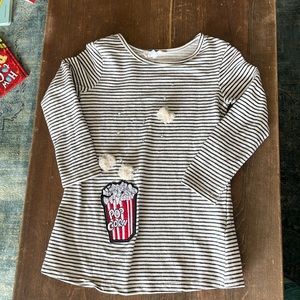 4T Truly Me Stripped Rhinestone Popcorn Longsleeve T